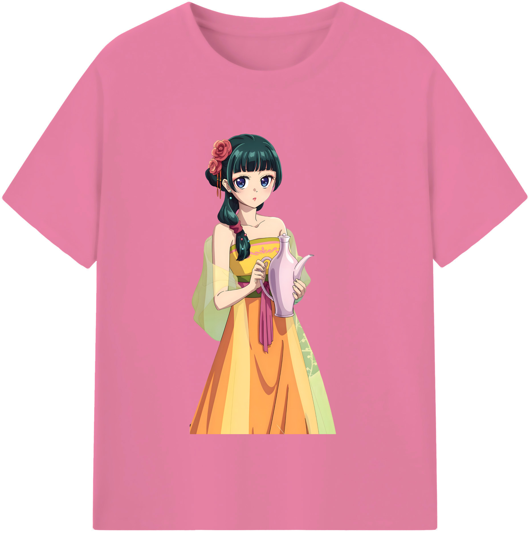 （画像用） 薬屋のひとりごと The Apothecary Diaries 綿100％半袖Tシャツ（フロントプリント）